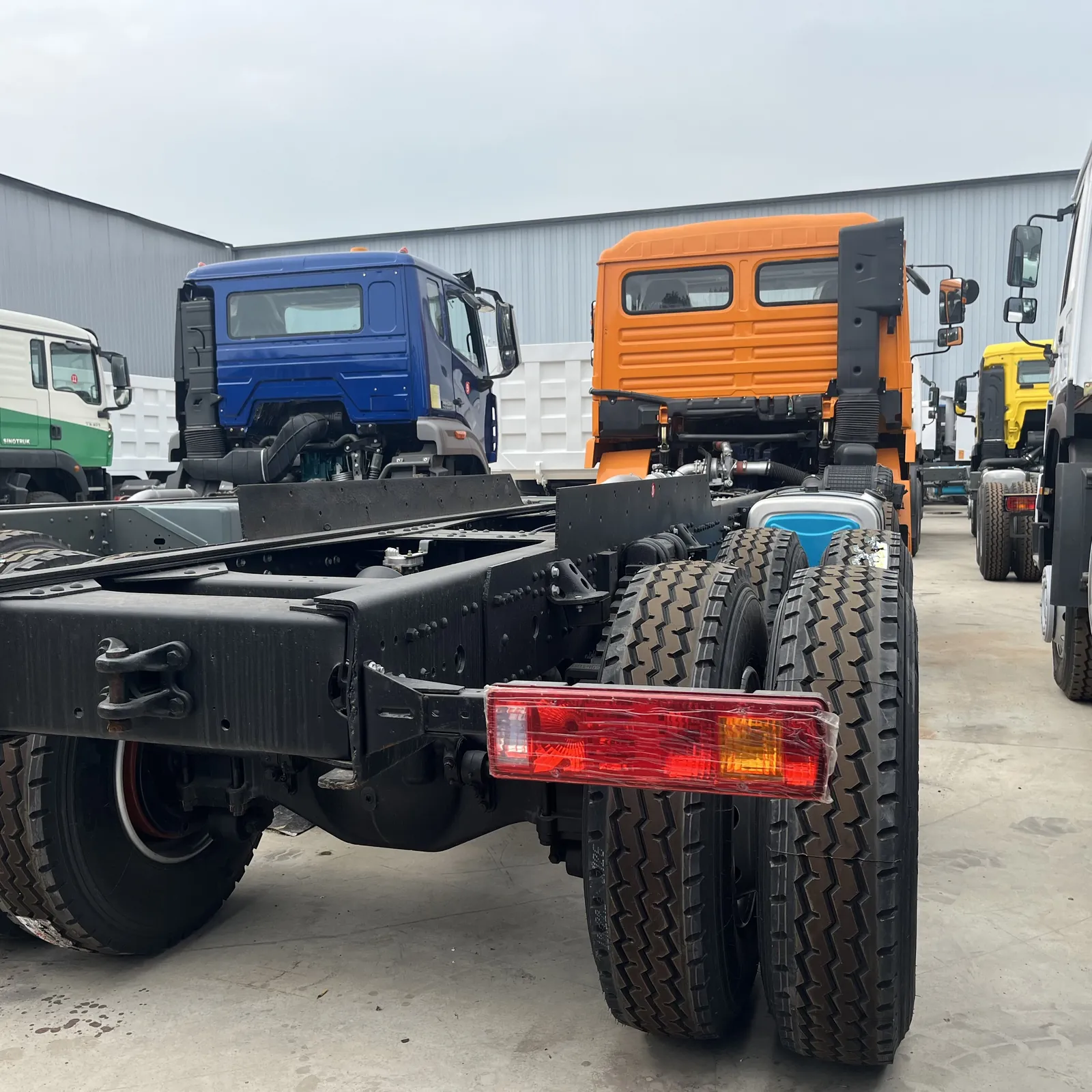 Used Shacman F3000 8x4 chassis, rear-right